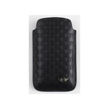 Load image into Gallery viewer, Mini Cooper iPhone 4 / 4S Chequered Leather Sleeve Case Black 1