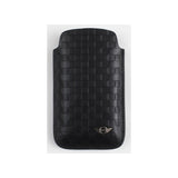 Mini Cooper iPhone 4 / 4S Chequered Leather Sleeve Case Black