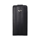 Mini Cooper iPhone 4 / 4S Stripes Leather Flip Case Black