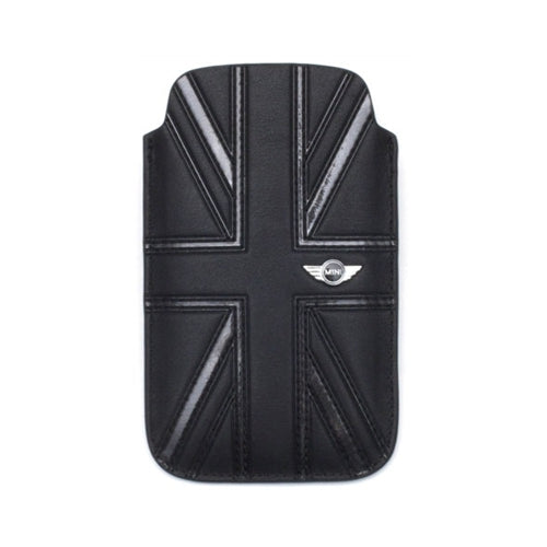 Mini Cooper iPhone 4 / 4S Union Jack Leather Sleeve Case Black 1