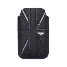 Load image into Gallery viewer, Mini Cooper iPhone 4 / 4S Union Jack Leather Sleeve Case Black 1