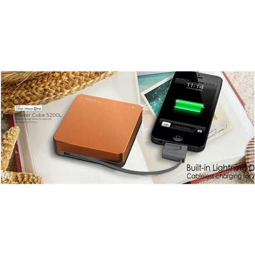 Mipow Power Cube 8000L Portable Charger for iPhone 5 iPad Mini - Orange 4