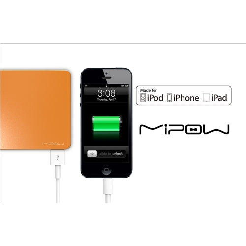 Mipow Power Cube 8000L Portable Charger for iPhone 5 iPad Mini - Orange 2
