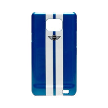 Load image into Gallery viewer, Mini Cooper Stripes Metallic Hard Case Samsung Galaxy S II 2 S2 Blue 1