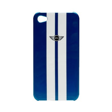 Load image into Gallery viewer, Mini Cooper Stripes Metallic Hard Case iPhone 4 / 4S Blue 1