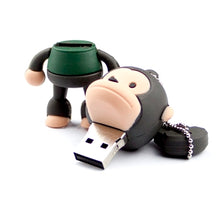 Load image into Gallery viewer, Monkey Flash Thumb Drive USB 2 8GB 3