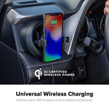 Load image into Gallery viewer, Mophie Wireless Charge Stream Vent Mount for iPhone Xs/X &amp; Samsung Black 6