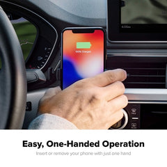 Mophie Wireless Charge Stream Vent Mount for iPhone Xs/X & Samsung Black 4