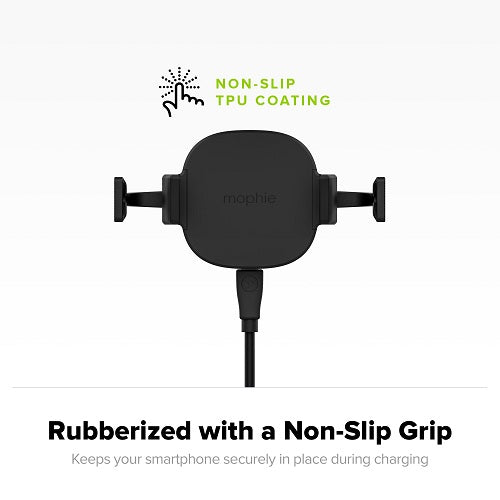 Mophie Wireless Charge Stream Vent Mount for iPhone Xs/X & Samsung Black 3