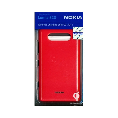 Official Nokia Wireless Charging Shell for Nokia Lumia 820 CC-3041R - Red 4