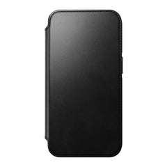 Nomad Modern Horween Leather Folio Case iPhone 15 Pro Max - Black
