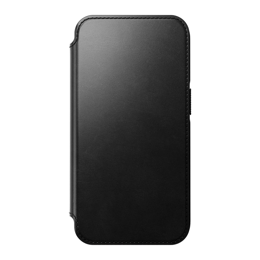 Nomad Modern Horween Leather Folio Case iPhone 14 Pro - Black