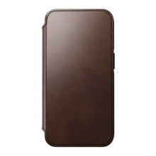 Load image into Gallery viewer, Nomad Modern Horween Leather Folio Case iPhone 15 Pro Max - Brown