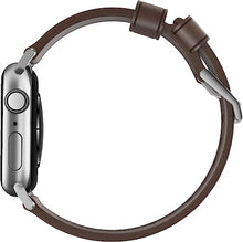 Load image into Gallery viewer, Nomad Horween Leather Modern Strap Apple Watch 1-8 41mm / 40mm - Rustic Brown &amp; Silver