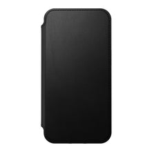 Load image into Gallery viewer, Nomad Modern Leather Folio Case iPhone 14 Pro - Black