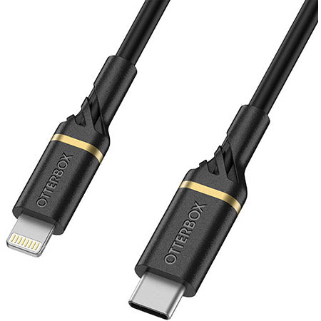 Otterbox Lightning to USB-C Premium Fast Charge Cable 1M - Black 1