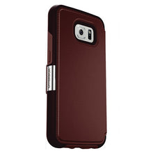 Load image into Gallery viewer, OtterBox Strada Case for Samsung Galaxy S6 - Warm Black / Maroon 2