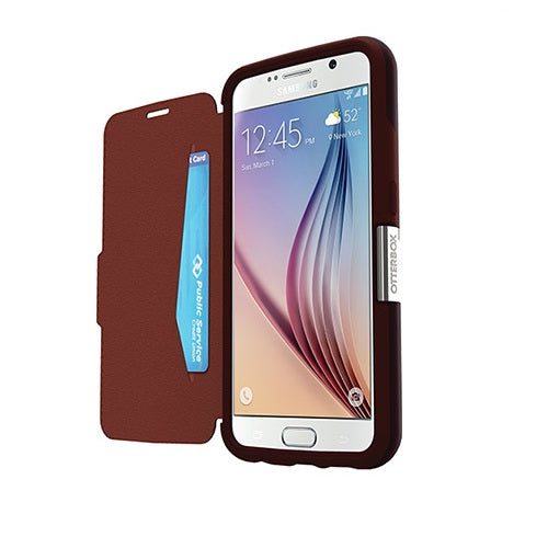 OtterBox Strada Case for Samsung Galaxy S6 - Warm Black / Maroon 6