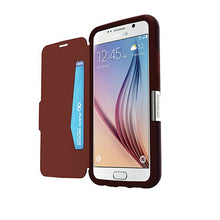 Load image into Gallery viewer, OtterBox Strada Case for Samsung Galaxy S6 - Warm Black / Maroon 6