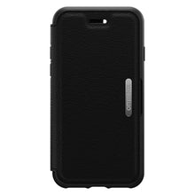 Load image into Gallery viewer, OtterBox Strada Tough Leather Folio Case iPhone SE 2022 / 2020 / 8 / 7 - Black
