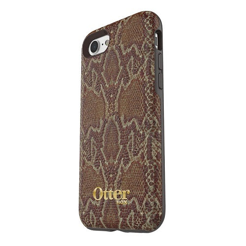 Otterbox Symmetry Leather Case iPhone 7 - Dark Brown/Dark Snake Skin 2
