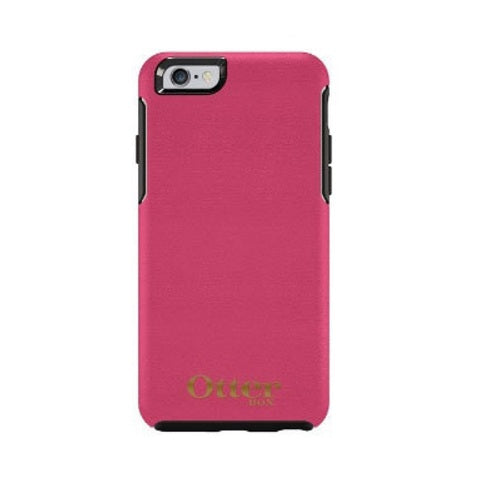OtterBox Symmetry Leather Case suits iPhone 6 / 6S Magenta / Gold Logo 1