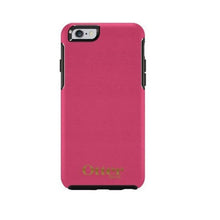 Load image into Gallery viewer, OtterBox Symmetry Leather Case suits iPhone 6 / 6S Magenta / Gold Logo 1