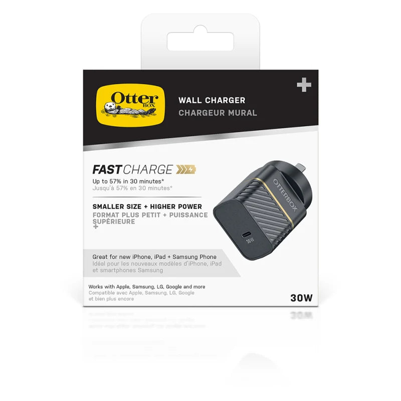Otterbox Fast Charge USB-C Wall Charger (AU) 30W - Black