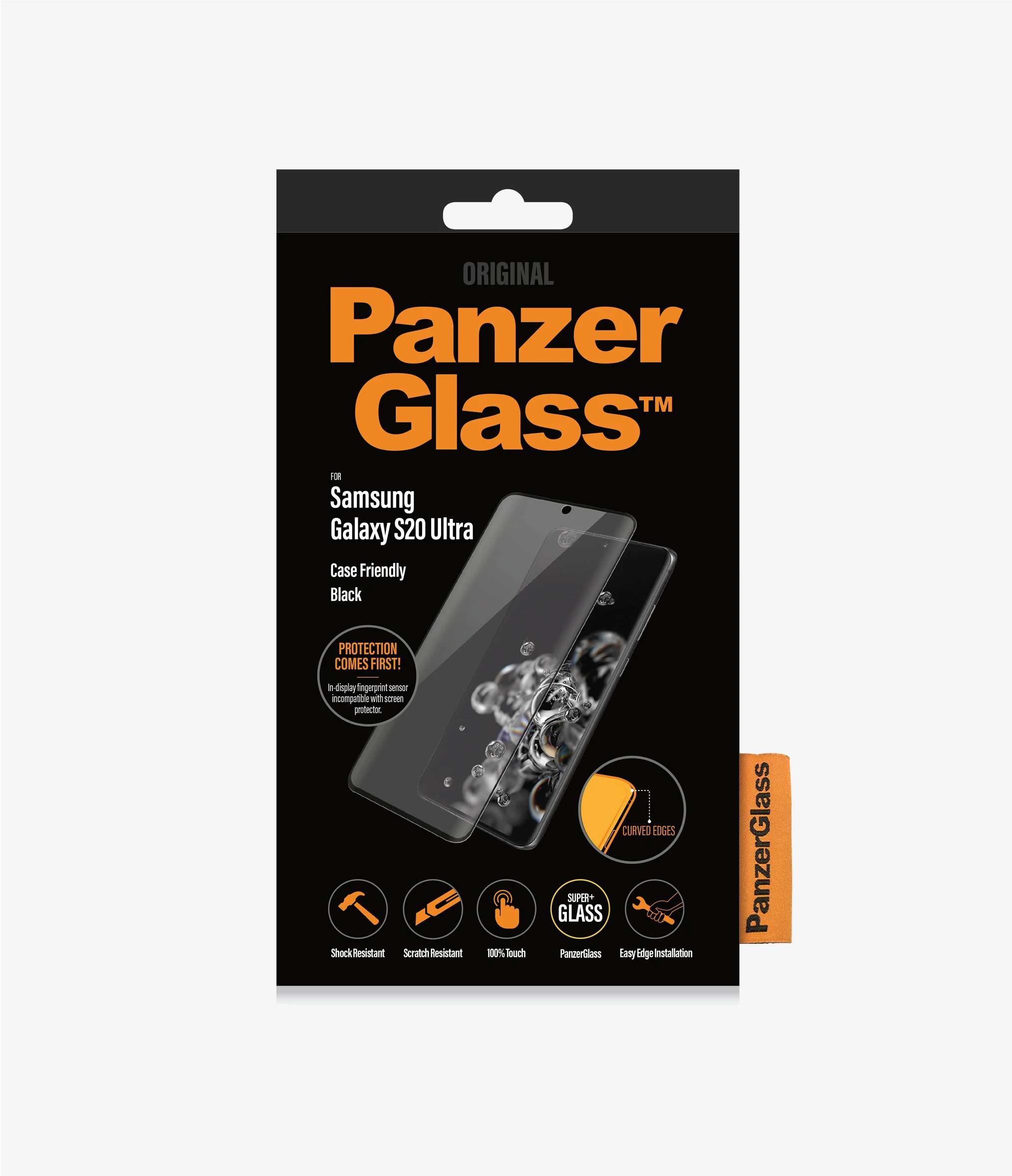 PanzerGlass Tempered Glass Samsung Galaxy S20 Ultra 6.9 inch - Black Frame