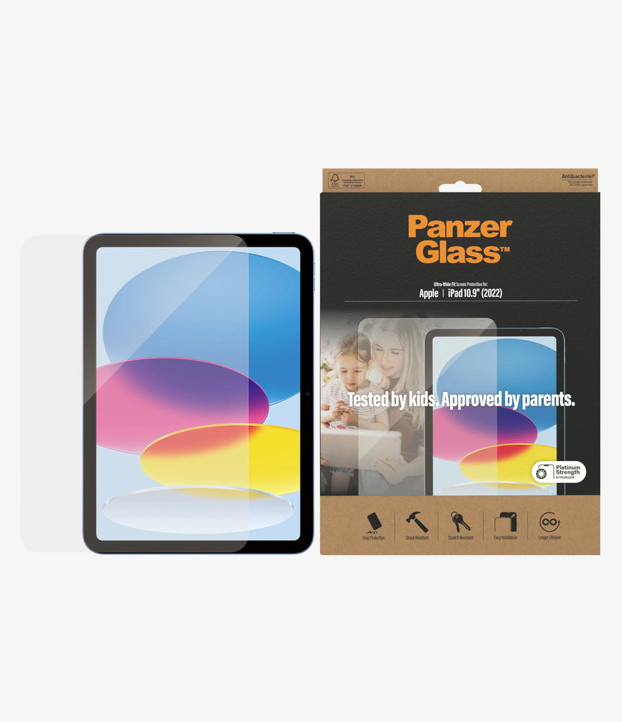PanzerGlass Tempered Glass Screen Guard iPad 10th / 11th Gen 10.9 inch