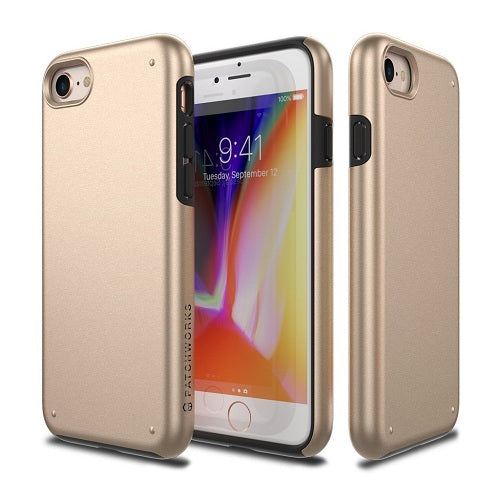 Patchworks Chroma Metalic Color Rugged Case iPhone 8 / 7 - Gold 1