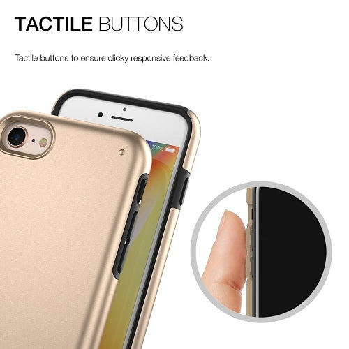 Patchworks Chroma Metalic Color Rugged Case iPhone 8 / 7 - Gold 2