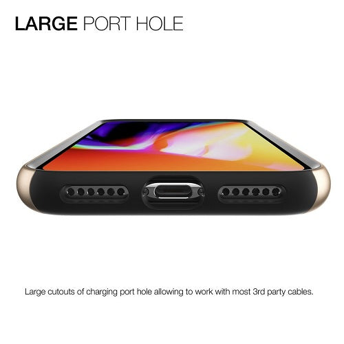 Patchworks Chroma Metalic Rugged Case for iPhone X - Gold / Black 5