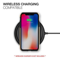 Patchworks Chroma Metalic Rugged Case for iPhone X - Gold / Black 3