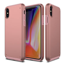 Load image into Gallery viewer, Patchworks Chroma Metalic Rugged Case for iPhone X - Rose Gold / Black 1