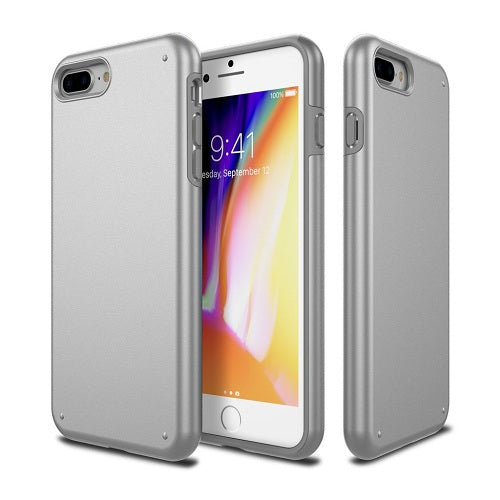 Patchworks Chroma Metalic Rugged Case iPhone 8 Plus / 7 Plus Silver 1