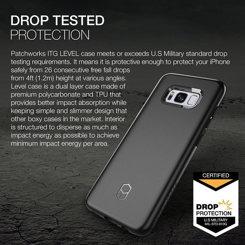 Patchworks ITG Level Rugged Case for Samsung Galaxy S8 Plus - Black 5