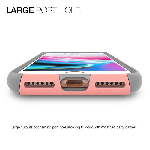 Patchworks Level Aegis Rugged Case for iPhone 8 / 7 - Pink / Grey 6