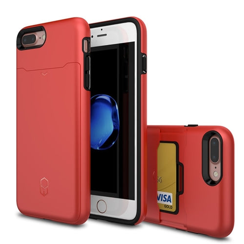 Patchworks ITG Level Card Case iPhone 7 Plus w/ Card Slot - Red 1
