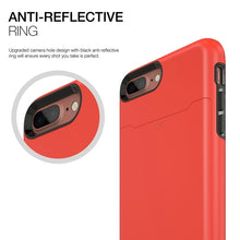 Load image into Gallery viewer, Patchworks ITG Level Card Case iPhone 7 Plus w/ Card Slot - Red 2