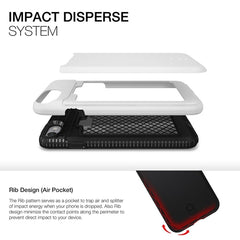 Patchworks ITG Level Card Protection Case iPhone 7 w/ Card Slot - White 2