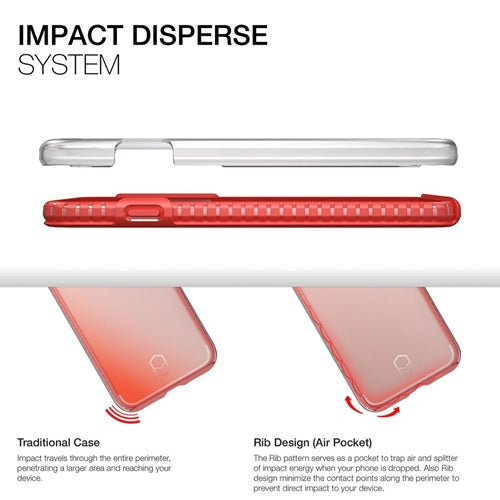 Patchworks ITG Level Protection Case iPhone 7 - Clear Red 5