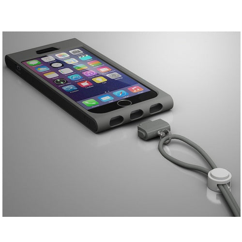 Patchworks Link Neck Type Strap Case for Apple iPhone 6 - Grey 2