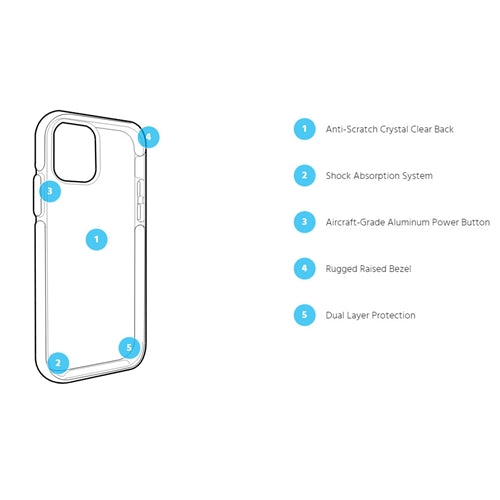 Pelican Ambassador Slim & Stylish Rugged Case iPhone 11 Pro Max - Clear Black 3