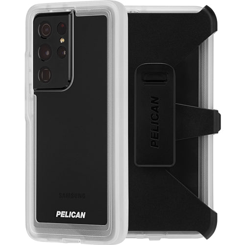 Pelican Voyager Tough Rugged Case with Holster Galaxy S21 Ultra 6.8 inch - Clear 2