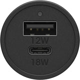 Otterbox Durable Car Charger USB-C & USB-A Dual Port 30W - Premium Fast Charger