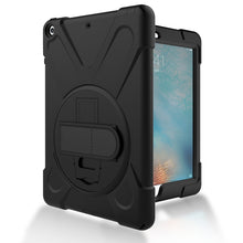 Load image into Gallery viewer, Rugged Protective Case Hand &amp; Shoulder Strap iPad 5th &amp; 6th 9.7 inch / iPad Air 2 / Pro 9.7 inch - Black