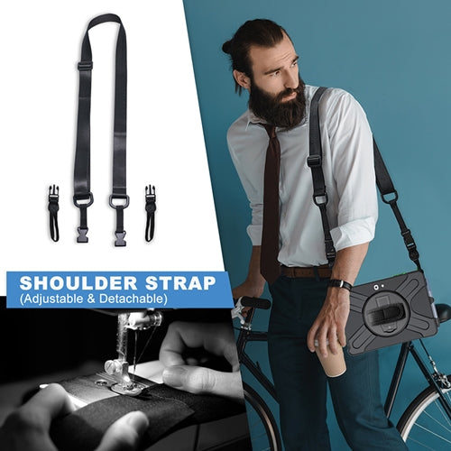 Rugged Protective Case Hand & Shoulder Strap Microsoft Surface Go 2 & 1 - Black 8