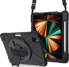 Rugged Case with Hand & Shoulder Strap iPad Pro 12.9 4th & 3rd Gen 2020 & 2018 - Black