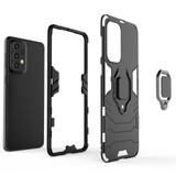 Rugged & Protective Phone Case Samsung A33 5G Built in Ring Holder - Black